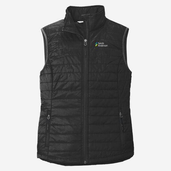 Ladies Packable Puffy Vest Thumbnail